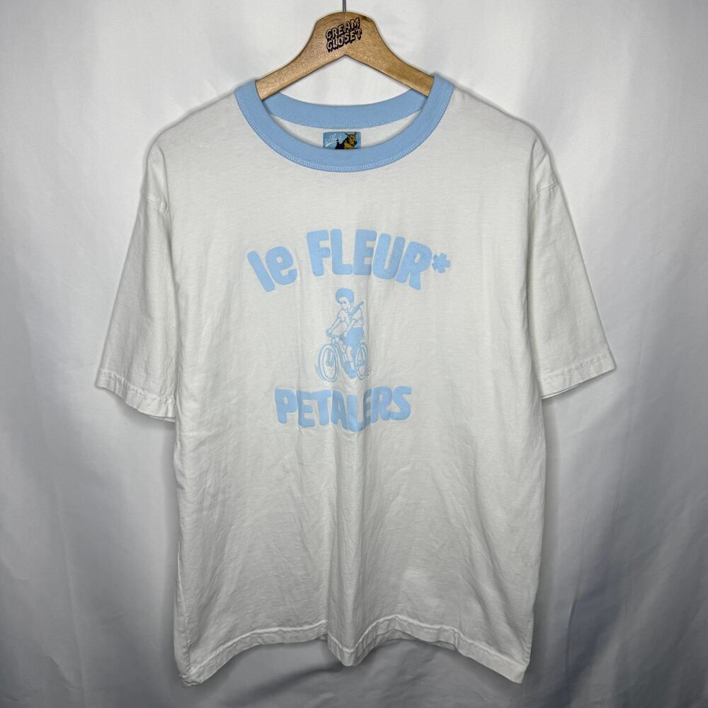 Golf Le Fleur Golf Wang Tyler the Creator Petalers Ringer Tee in White Blue L